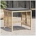 Sgabelli Giardino Cuscini 4pz Beige Misto 41x41x36cm Polyrattan - Foto miniatura 1