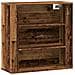 Mobile A Parete Legno Antico 80x33x80 Cm In Legno Multistrato - Foto miniatura 2
