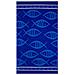 Telo Mare Grande 100x180 Spugna Spiaggia Piscina Maui Fish Blu D9 - Foto miniatura 1