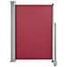 Lusso Casadino -  Tenda Laterale Retrattile Per Patio 120x300 Cm Rossa - Foto miniatura 1