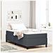 Letto con Rete a Molle con Materasso Grigio Scuro 90x200 cm Tessuto di Corduroy - Foto miniatura 2