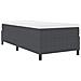 Letto con Rete a Molle con Materasso Grigio Scuro 90x200 cm Tessuto di Corduroy - Foto miniatura 3