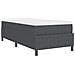 Letto con Rete a Molle con Materasso Grigio Scuro 90x200 cm Tessuto di Corduroy - Foto miniatura 9