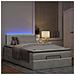 Pouf Letto con Materasso e LED Grigio Chiaro 120x190cm Velluto - Foto miniatura 3