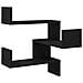 Mensole  2 pz Nero Rovere 40x40x49,5 cm Legno ingegnerizzato - Foto miniatura 4