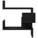 Mensole  2 pz Nero Rovere 40x40x49,5 cm Legno ingegnerizzato - Foto miniatura 6