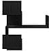 Mensole  2 pz Nero Rovere 40x40x49,5 cm Legno ingegnerizzato - Foto miniatura 7