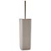 Scopino Wc Con Ciuffo In Setole D'appoggio In Plastica Riciclata 6334 Serie Seventy Beige - Foto miniatura 1