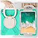 Custodia Per Ipad Pro 4/3 12.9” Con Supporto E Alloggiamento Per Stilo Menta - Foto miniatura 3