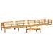 Set Divano Pallet da Giardino 5 pz in Legno Massello di Acacia - Foto miniatura 1