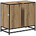 Armadio per Lavabo da Bagno rovere artigianale 65 x 33 x 60 cm - Foto miniatura 8