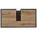 Armadio per Lavabo da Bagno rovere artigianale 65 x 33 x 60 cm - Foto miniatura 9
