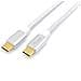 128356 Cavo USB 3.2 Gen 2 da C a C, M /M, 1,0 m, PD 100W, 4K / 60Hz, 10Gbps, bianco - Foto miniatura 5