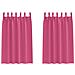 Tende con tende 2 pcs Rosa Vivo Poliestere - Foto miniatura 1