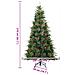 Albero di Natale Artificiale con Rami Pieghevoli Verde 210 cm - Foto miniatura 9