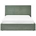 Letto Contenitore Bouclé Vion 160 X 200 Cm Verde - Foto miniatura 6