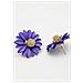 Orecchini a Bottone Lavanda Floreali - Foto miniatura 3