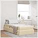 Letto con contenitore e materasso Crema 90 x 190 cm Poliestere - Foto miniatura 2