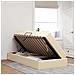 Letto con contenitore e materasso Crema 90 x 190 cm Poliestere - Foto miniatura 4