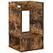 Tavolino 2 pcs Rovere fumé 30 x 30 x 56 cm Legno multistrato - Foto miniatura 8