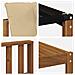 Set di divani da esterno con cuscino 10 pcs Naturale e Beige - Foto miniatura 8