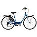 Bici Da Donna Misura 28 Bicicletta Linea Venere Lusso City Bike Con Cambio 6v Completa Di Accessori Con Luci A Led - 43 Viola - Foto miniatura 2