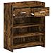 Mobile per scarpe con cassetto Rovere Fumo 73,5 x 36 x 92 cm - Foto miniatura 3
