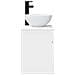 Mobile lavabo da parete Bianco Lucido 39 x 41 x 64,5 cm - Foto miniatura 2