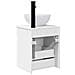 Mobile lavabo da parete Bianco Lucido 39 x 41 x 64,5 cm - Foto miniatura 3