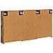 Set di Armadi da Bagno con lo scaffale 3 pcs 140 x 14,5 x 70 cm - Foto miniatura 9