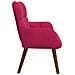 Sofa a Due Posti Rosso vino 115 x 61 x 87 cm Velluto - Foto miniatura 5
