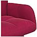 Sofa a Due Posti Rosso vino 115 x 61 x 87 cm Velluto - Foto miniatura 7