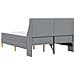 Struttura letto con materasso Grigio chiaro 140 x 200 cm - Foto miniatura 8