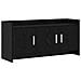 Mobile TV 102 x 33 x 47 cm Rovere Nero Legno ingegnerizzato - Foto miniatura 1