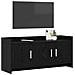 Mobile TV 102 x 33 x 47 cm Rovere Nero Legno ingegnerizzato - Foto miniatura 2