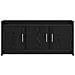 Mobile TV 102 x 33 x 47 cm Rovere Nero Legno ingegnerizzato - Foto miniatura 4