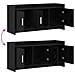 Mobile TV 102 x 33 x 47 cm Rovere Nero Legno ingegnerizzato - Foto miniatura 8