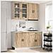 Unità Cucina PORTO 4 pcs Rovere Sonoma Legno ingegnerizzato - Foto miniatura 2