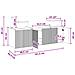 Set di Armadi da Bagno 3 pz Bianco 49,5 x 44,5 x 65 cm - Foto miniatura 2
