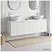 Set di Armadi da Bagno 3 pz Bianco 49,5 x 44,5 x 65 cm - Foto miniatura 3