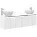 Set di Armadi da Bagno 3 pz Bianco 49,5 x 44,5 x 65 cm - Foto miniatura 1