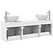 Set di Armadi da Bagno 3 pz Bianco 49,5 x 44,5 x 65 cm - Foto miniatura 9