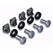 I-CASE MOUNT50 - Kit Set 50 Viti 50 Dadi e 50 Rondelle per Montaggio Rack Silver - Foto miniatura 1