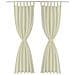 Tende Micro-raso Crema 2 Pezzi Con Occhielli 140 X 245 Cm - Foto miniatura 2