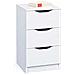 Cassettiera 3 Cassetti Laminato Bianco  - Foto miniatura 1