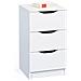 Cassettiera 3 Cassetti Laminato Bianco  - Foto miniatura 2