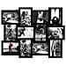 Portafoto Multiplo Cornice Mosaico Quadro 12 Foto Nero Camera - Foto miniatura 1