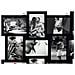 Portafoto Multiplo Cornice Mosaico Quadro 12 Foto Nero Camera - Foto miniatura 2