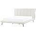 Letto A Doghe In Similpelle Bianco 180 X 200 Cm Betin - Foto miniatura 13