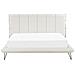 Letto A Doghe In Similpelle Bianco 180 X 200 Cm Betin - Foto miniatura 11